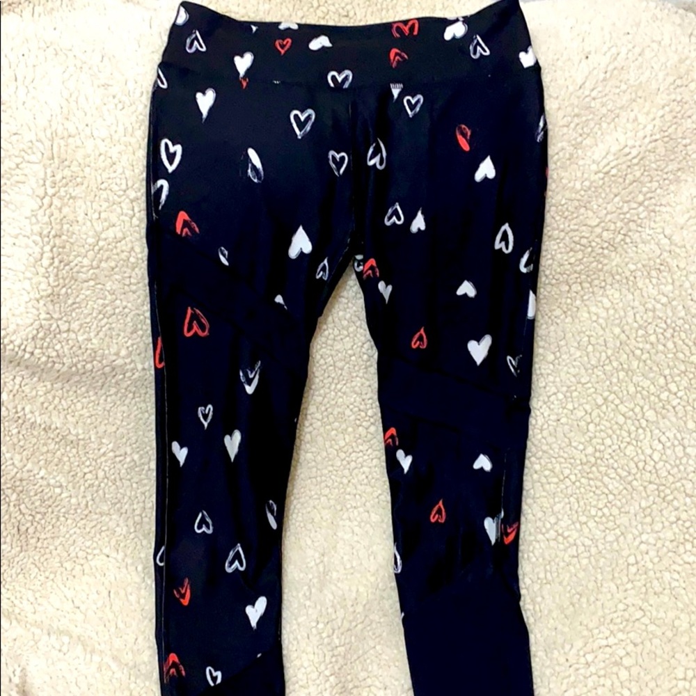 Fabletics high waisted black and mesh legging